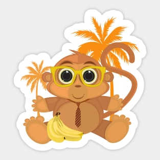 Monkey Nerd Sticker